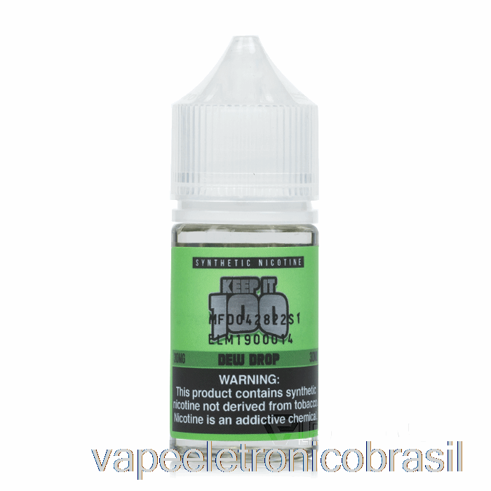 Vape Recarregável Gota De Orvalho - Mantenha 100 Sais - 30ml 30mg